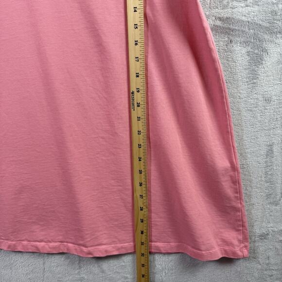 Sezane Selena Dress Bubblegum Pink Size Medium Organic Cotton Shoulder Buttons - Picture 10 of 12